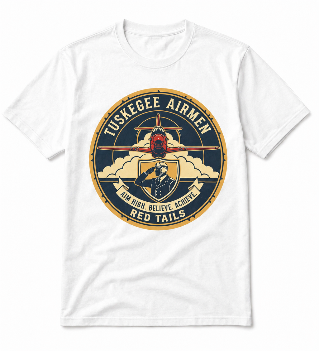 Tuskegee airmen shirt colourful logo