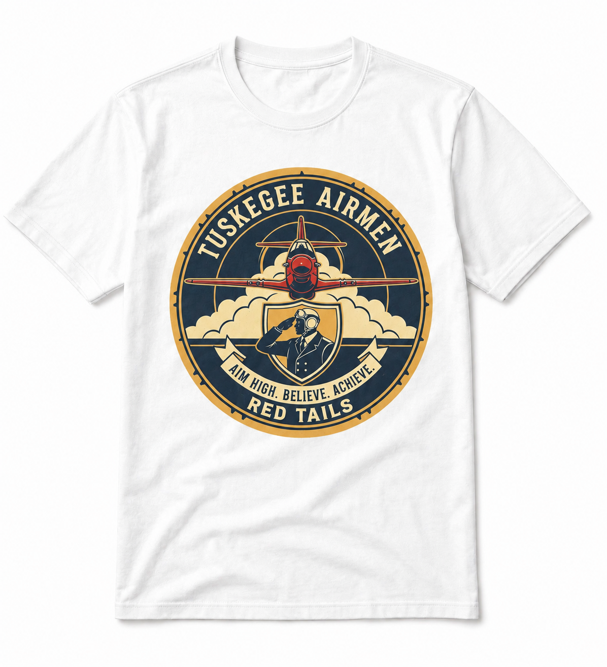 Tuskegee airmen shirt colourful logo