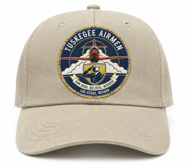 Tuskegee airmen hat, colorful logo
